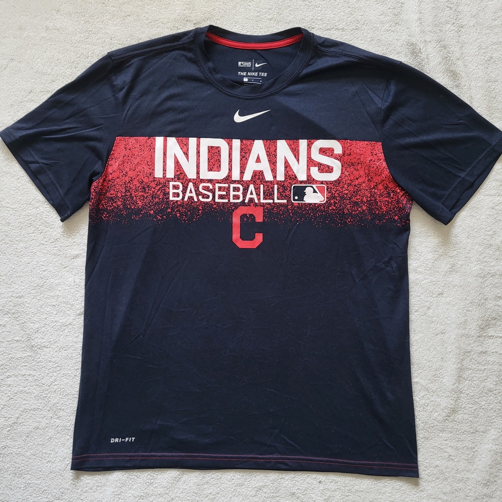 Nike Navy and Red Baseball Tee